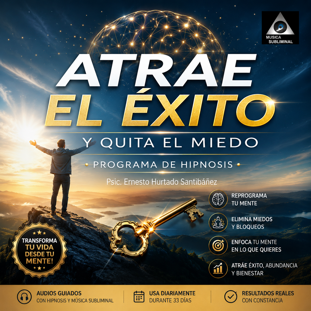 Hipnosis para atraer el éxito y quitar el miedo