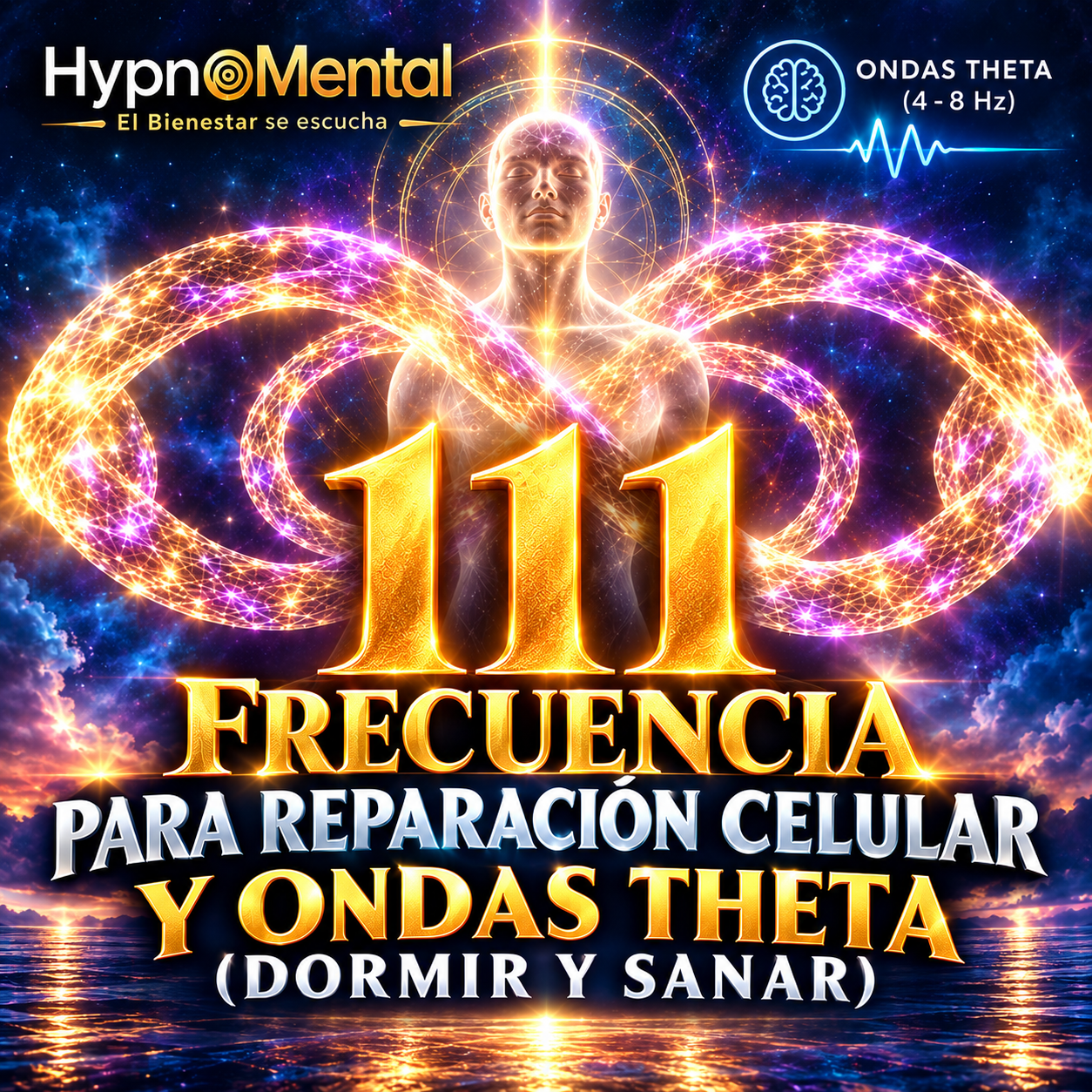 111 Hz Frecuencia de Reparación celular y Ondas Theta cerebrales Dormir y Sanar